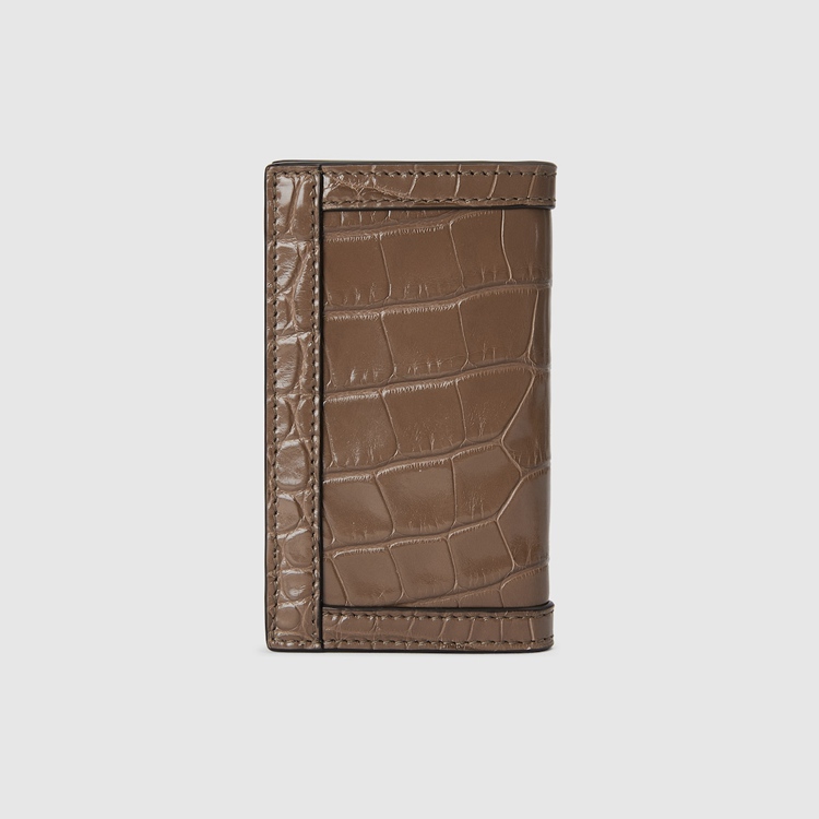 751989.EZIBG.2351.009.080.0000.Light Crocodile card case with Double G